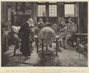 Besøk av John Milton til Galileo på Villa D